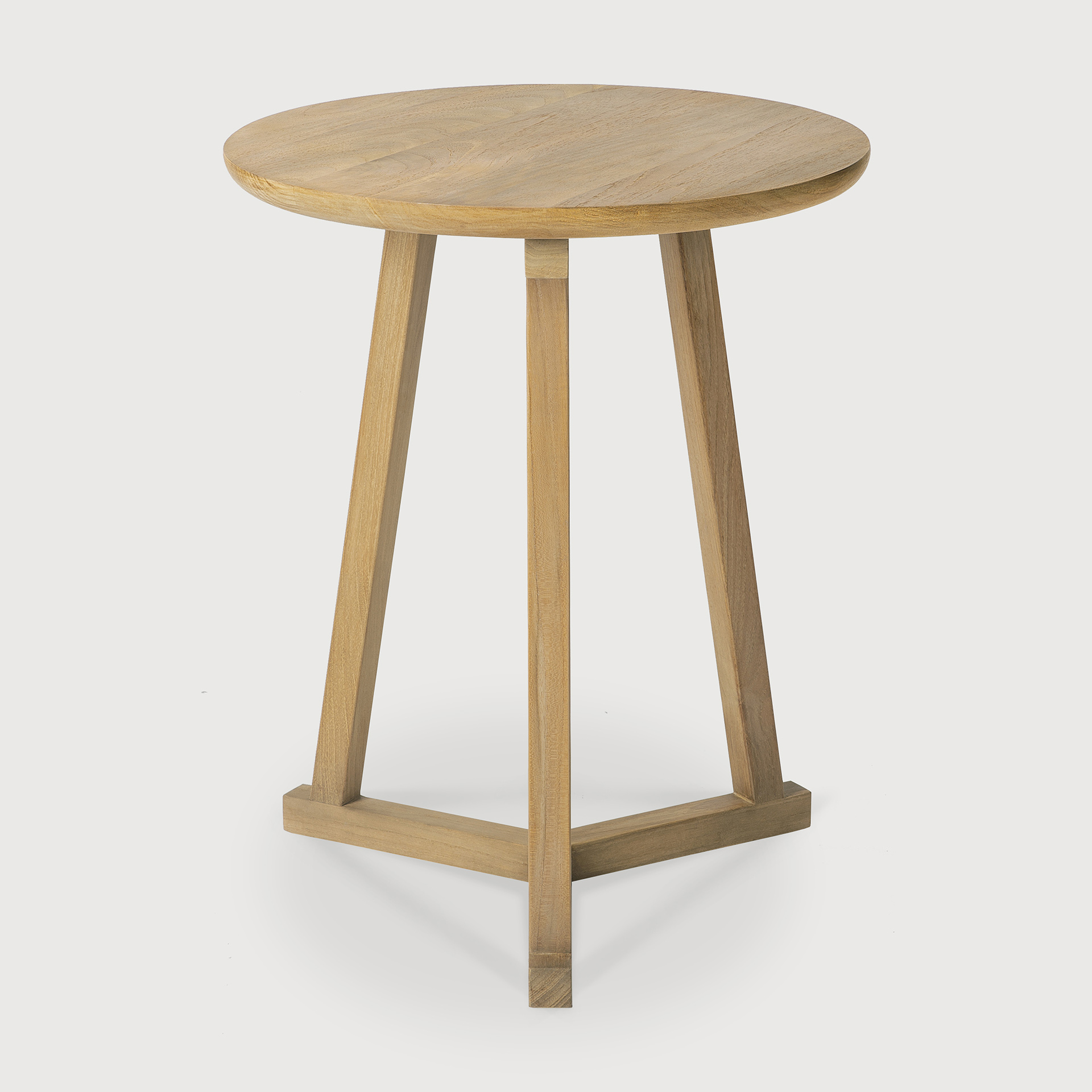 [50508*] Oak Tripod side table  (Oak, 46x46x56cm)