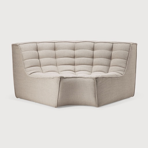 [20212*] N701 modulaire sofa - ronde hoek (Beige - zolang de voorraad strekt)