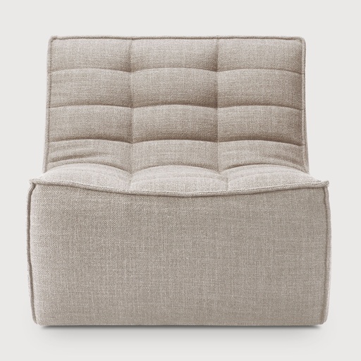 [20229S*] Canapé modulaire N701 - 1 personne (Beige - location à court terme uniquement)