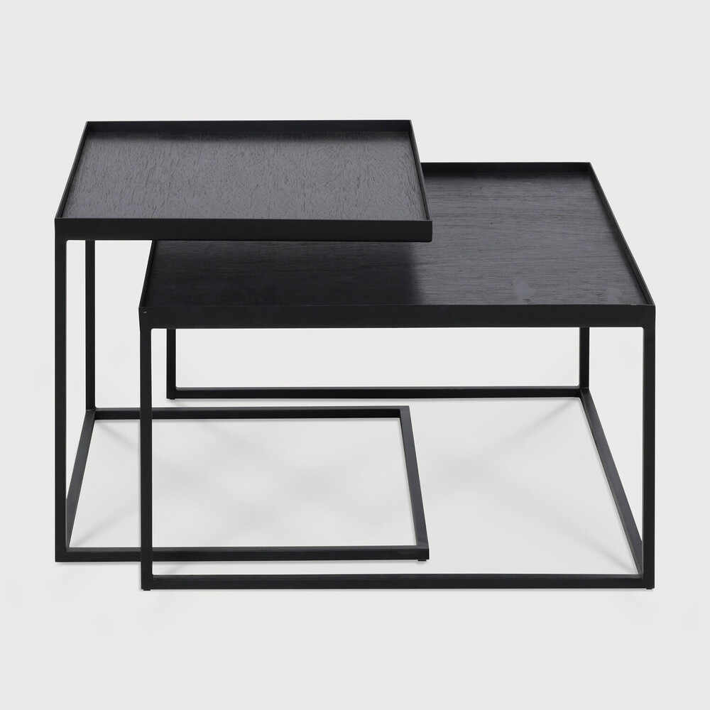 [20791R] Square tray coffee table set - S/L (Trays not included)