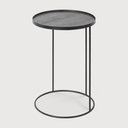 Round tray side table