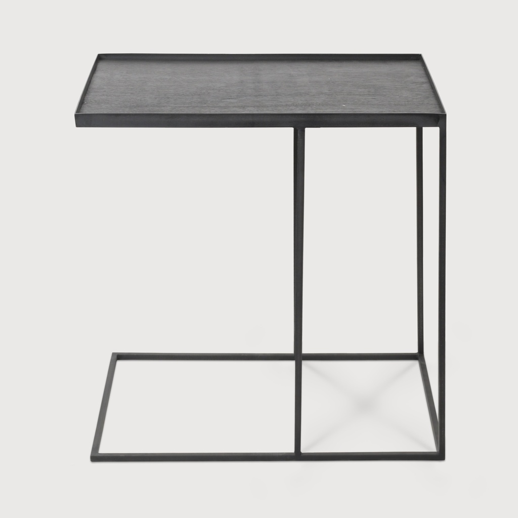 Rectangular tray side table