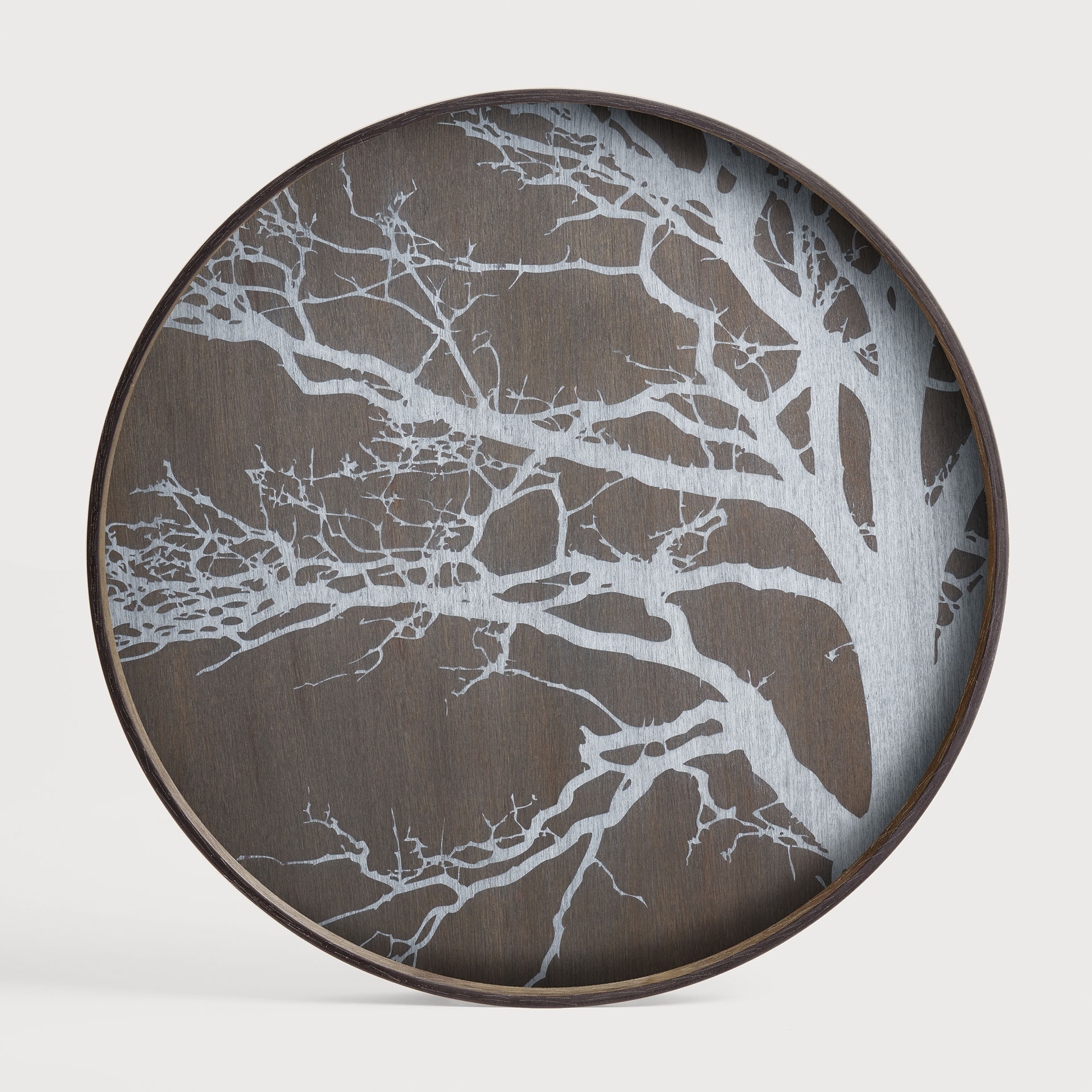 [20303R] White Tree wooden tray