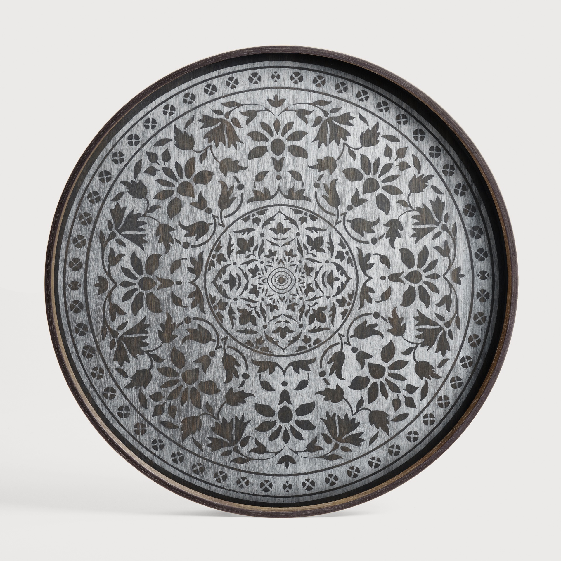 [20336*] White Marrakesh wooden tray