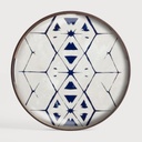 Tribal Hexagon glass tray 