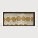 Sienna Dots glass tray