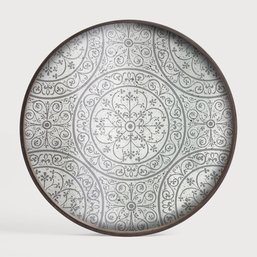 [20310R] Moroccan Frost mirror tray