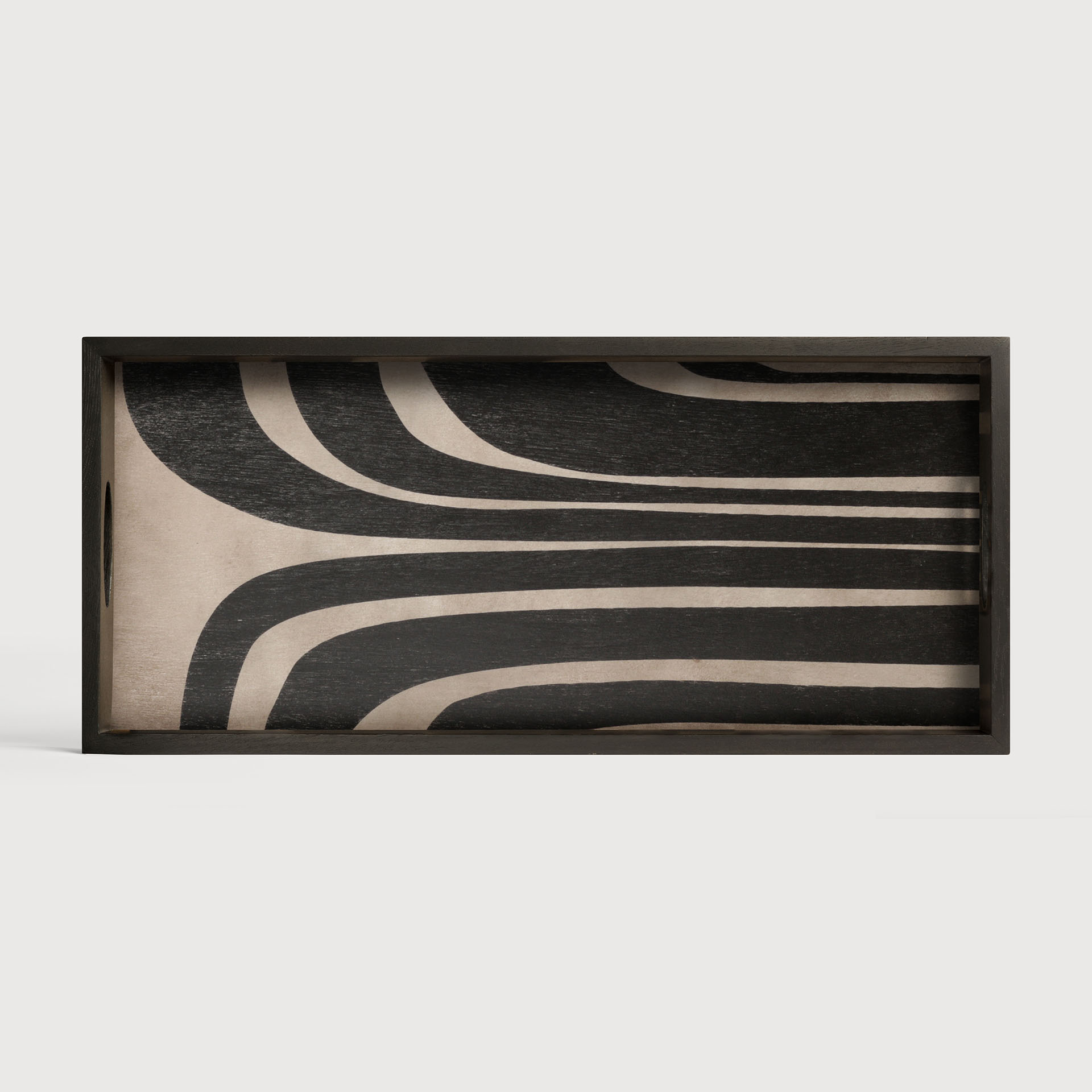 [20939*] Graphite Curves wooden tray 