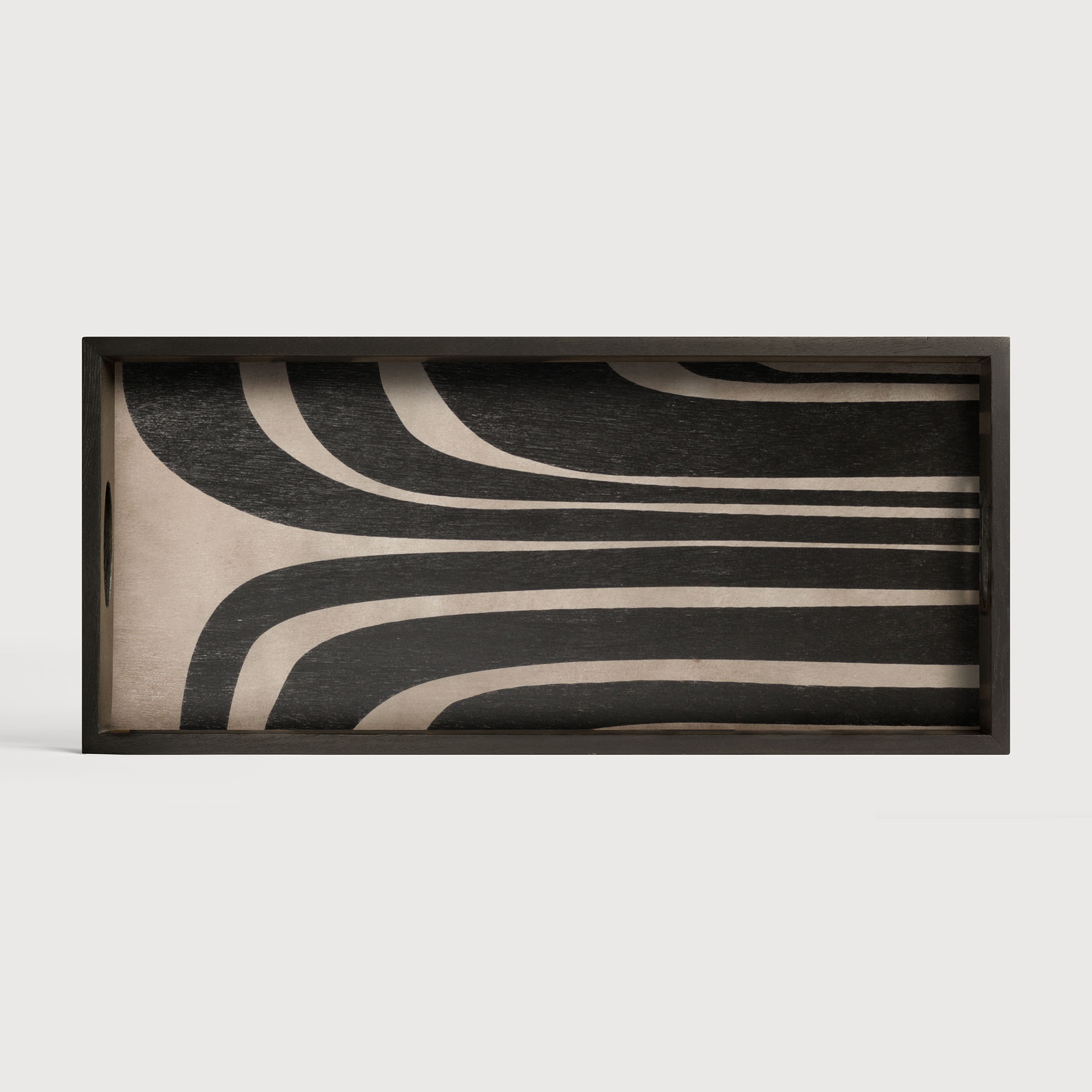 [20939R] Graphite   Curves   houten   dienblad