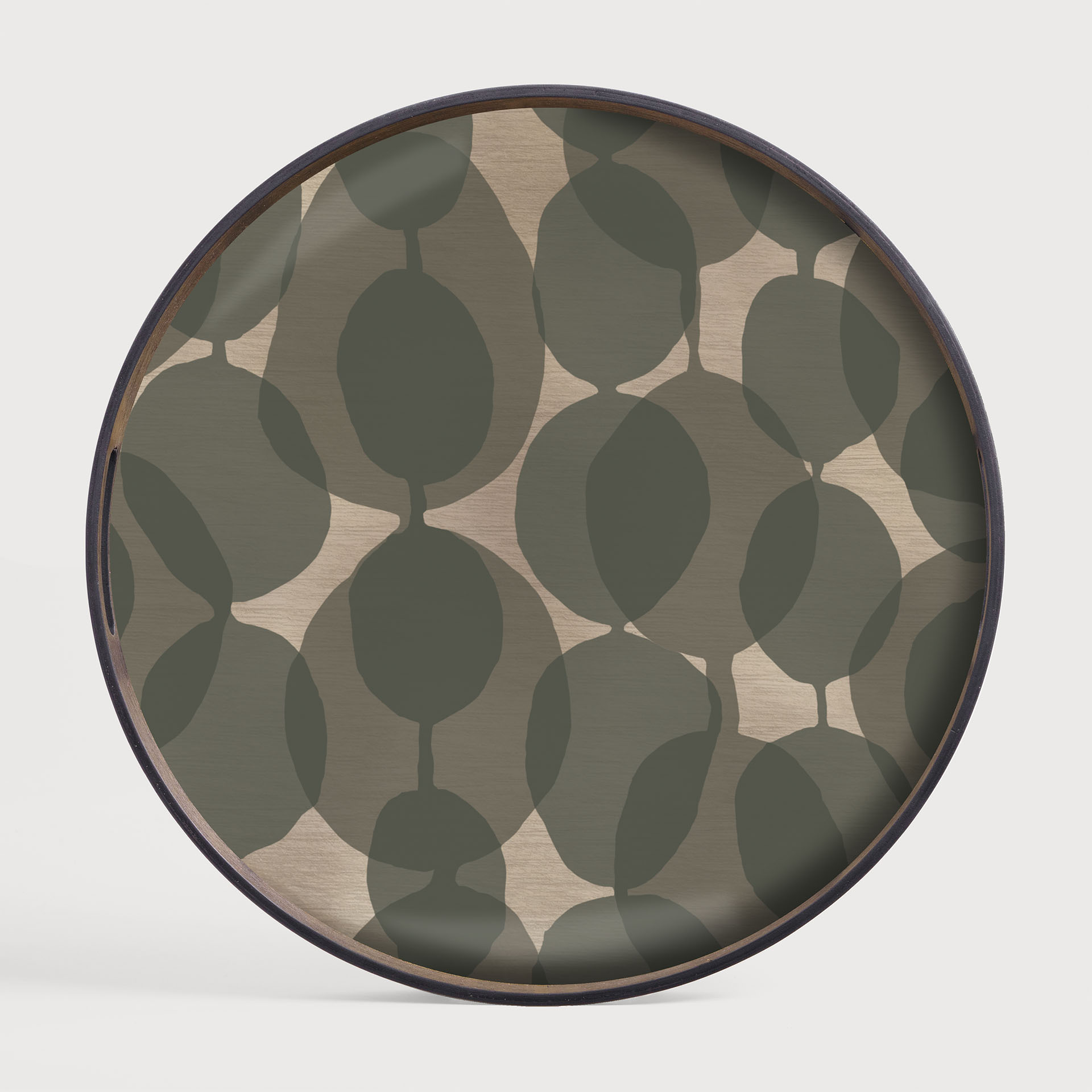 [20438R] Connected Dots glass tray