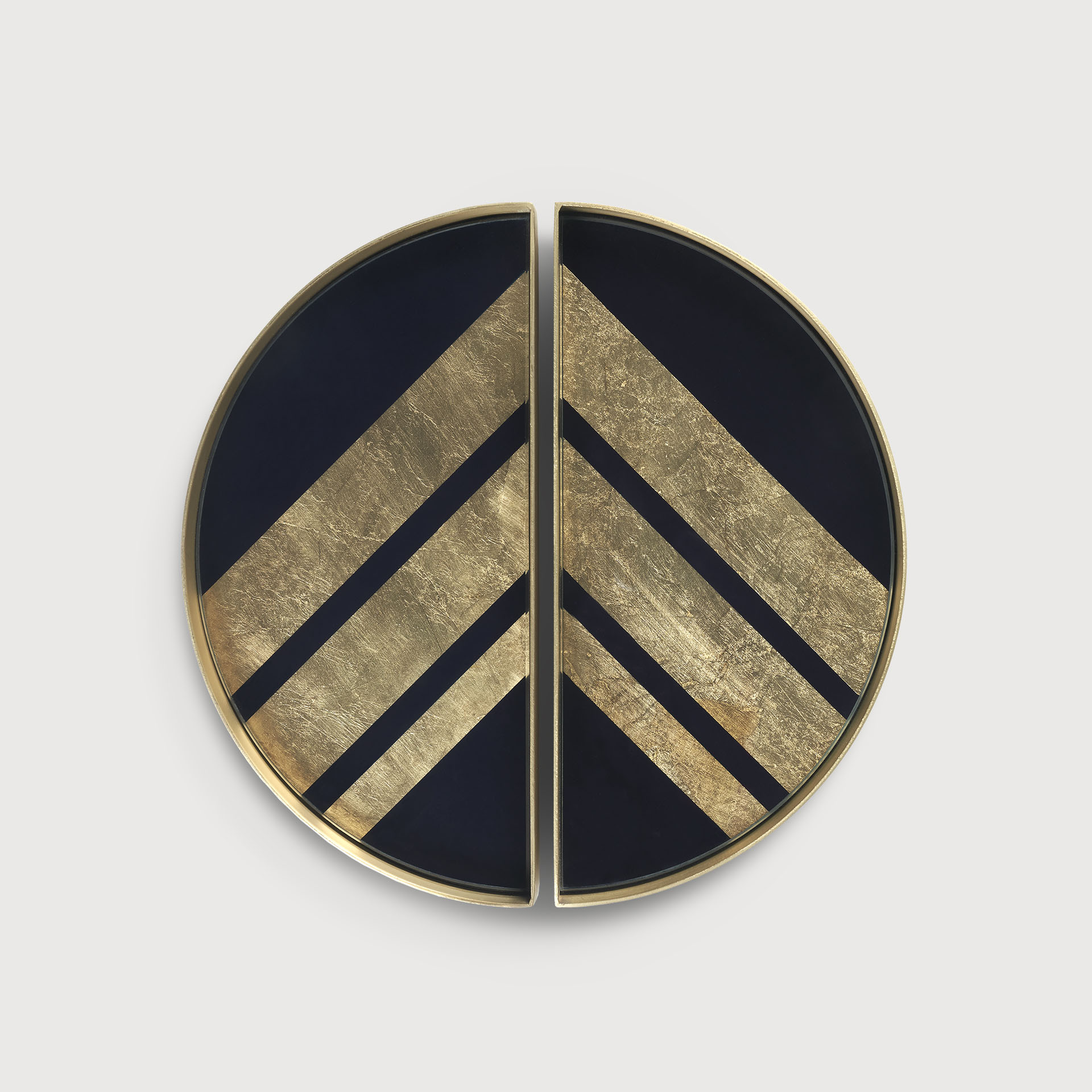 [20542R] Chevron   dienblad   set