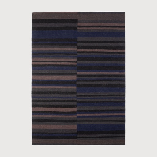 [21709S*] Kilim rug (Cobalt, 170x240x1cm)