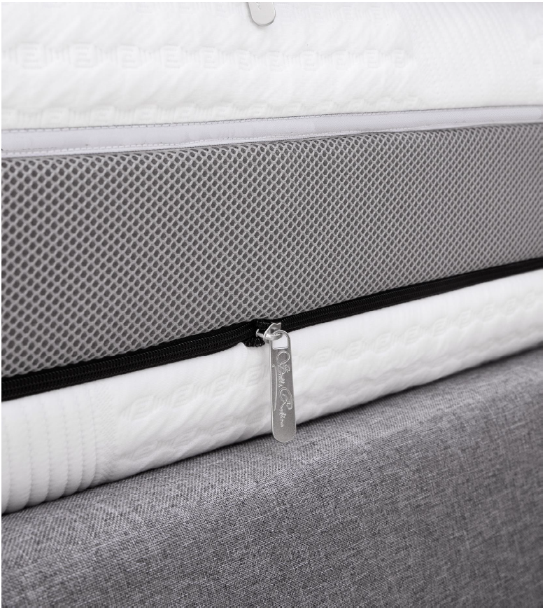 [L1601S] Premium circular mattress (200x160x24cm, Ultima - Medium Firm)