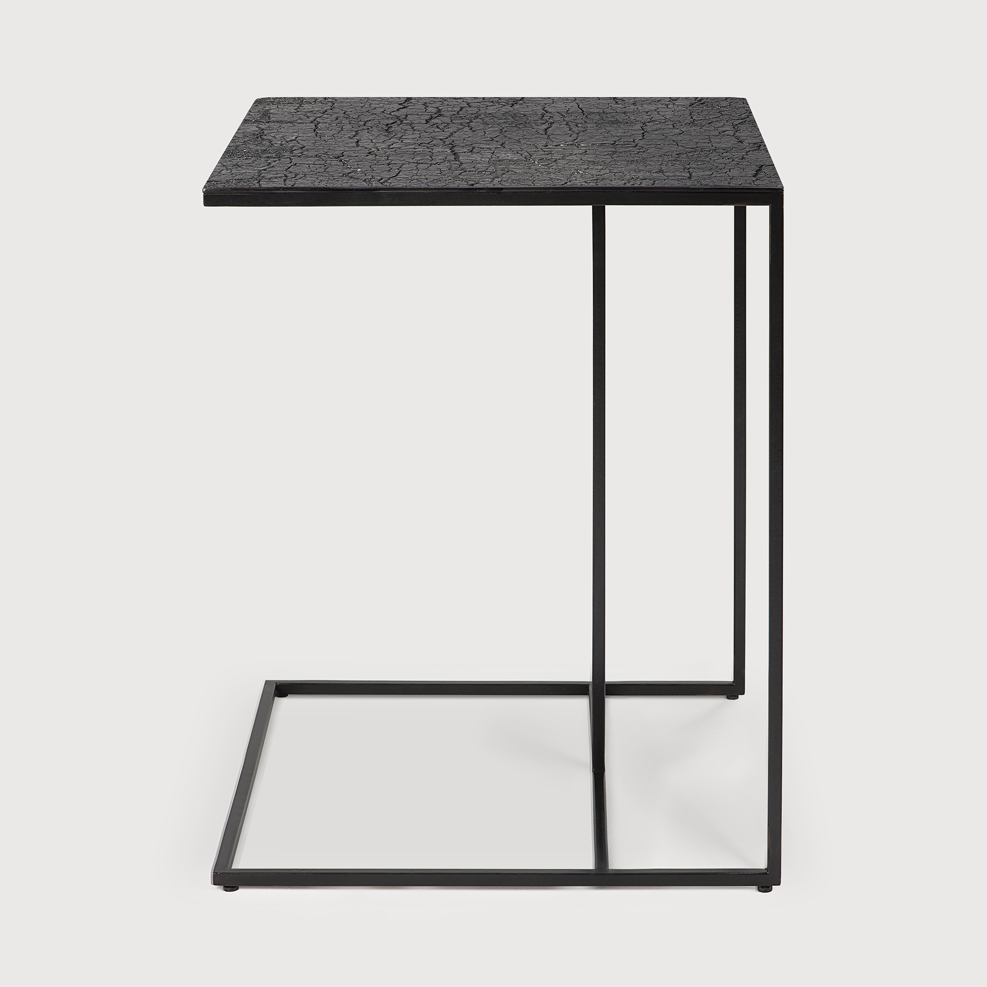 [25914R] Triptic bijzettafel (Zwart)