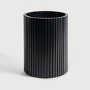 Black Roller Max waste paper basket