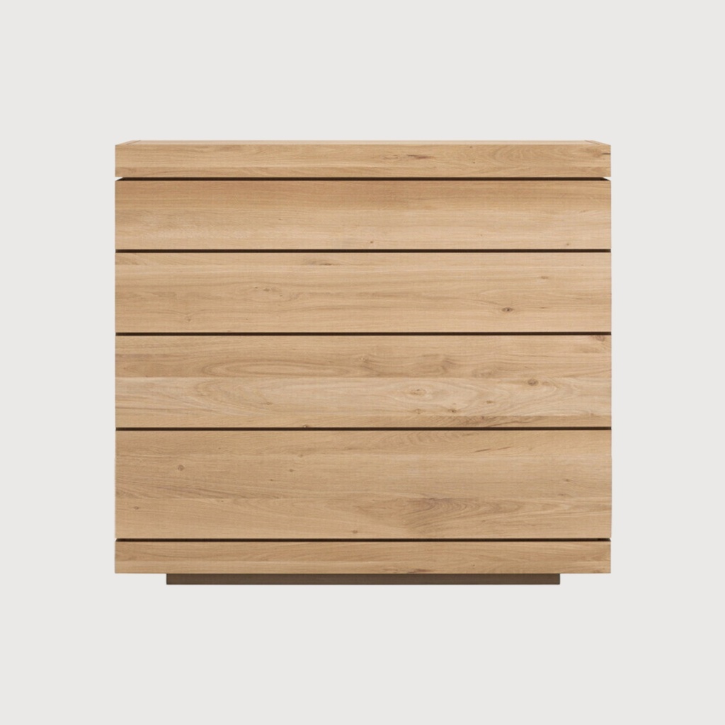 Oak Burger chest of drawers