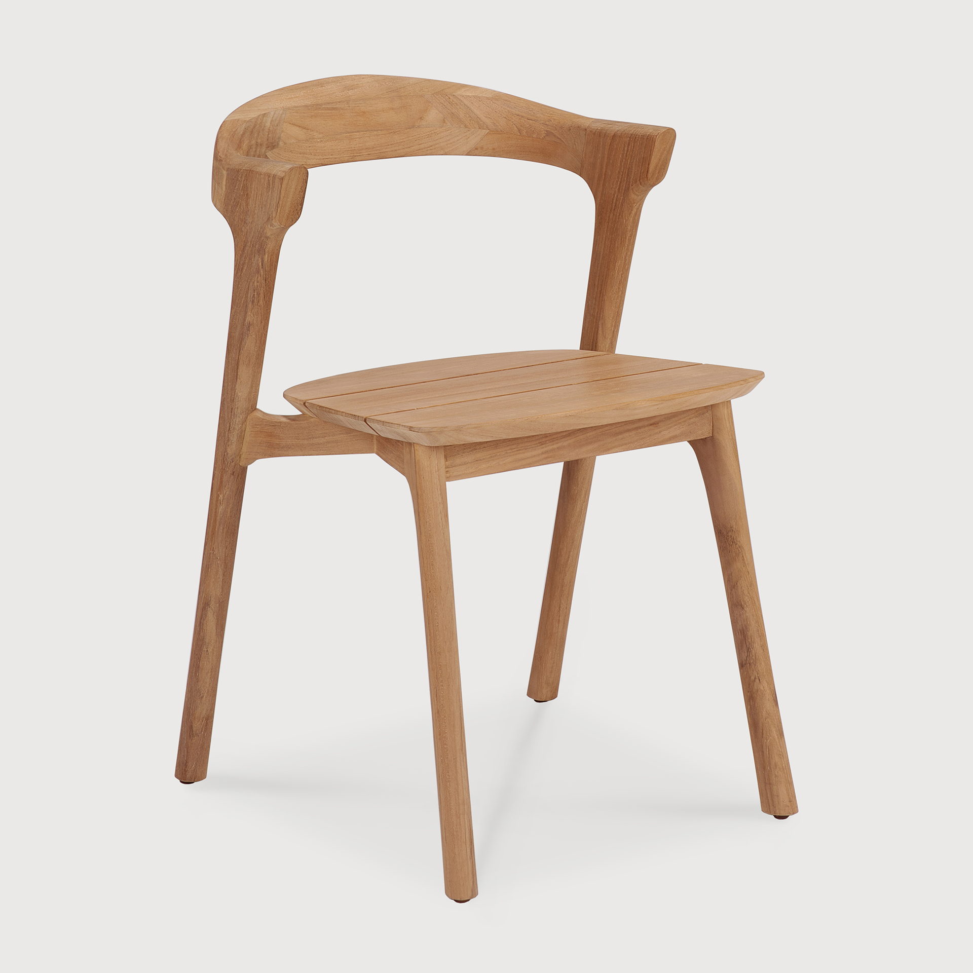 [10155R] Teak Bok outdoor dining chair