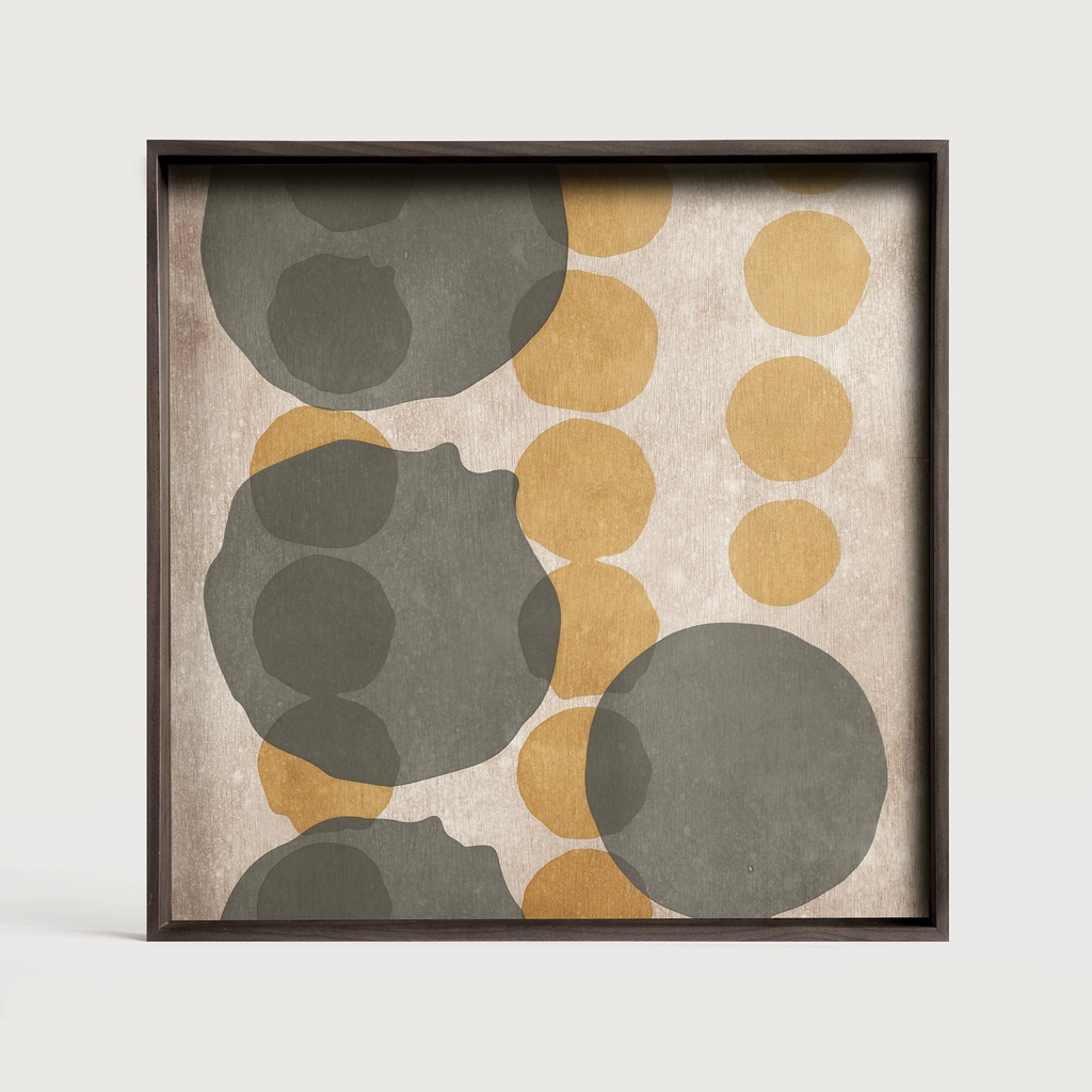 Plateau en verre Layered Dots