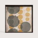 Layered Dots glazen dienblad