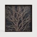 Black Tree wooden tray