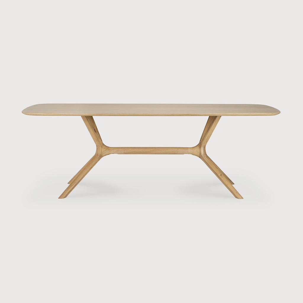 Oak X dining table