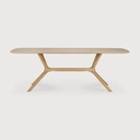 Oak X dining table