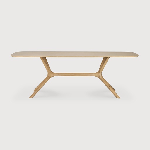 [50027*] Oak X dining table (200x100x76cm)