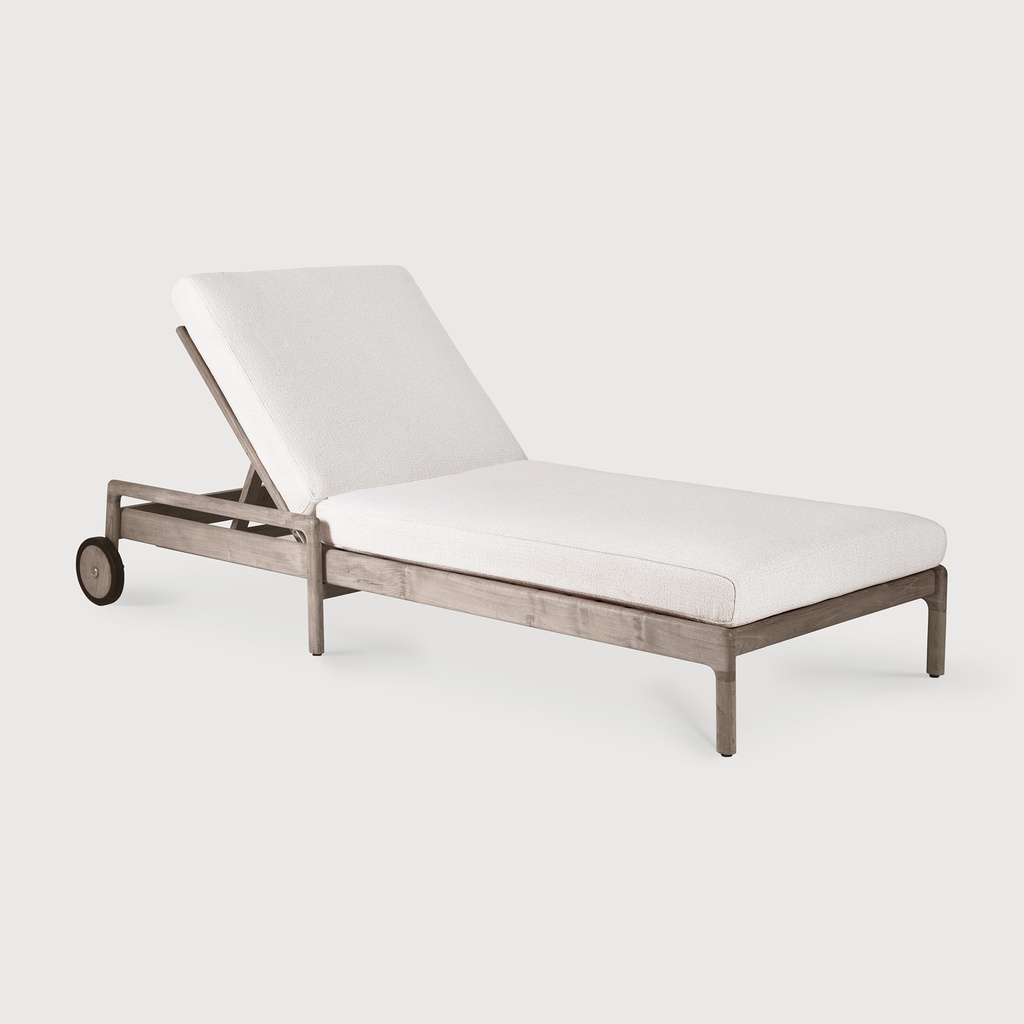 Chaise longue extérieure réglable Teak Jack